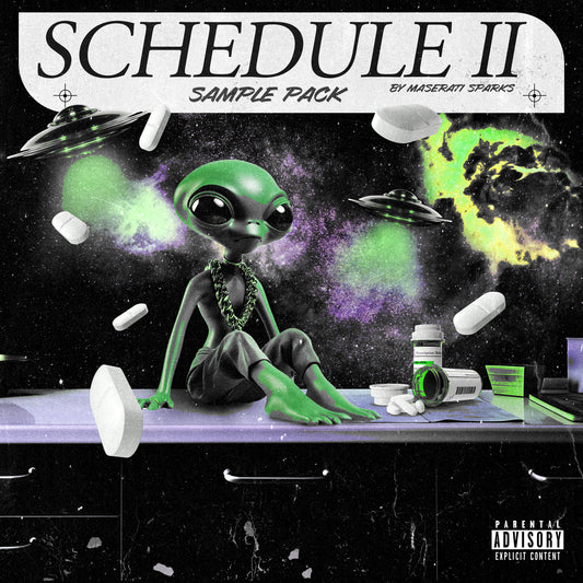 Schedule II by Maserati Sparks – 10 futuristic “Opium” style samples inspired by Playboi Carti, Ken Carson, Yeat, and Destroy Lonely.